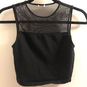 mesh crop tank